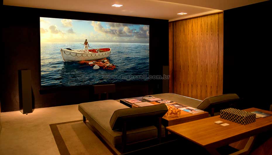 Sala de Home Cinema Showroom Loja de Automação Residencial em Salvador, Bahia | Dag Brasil